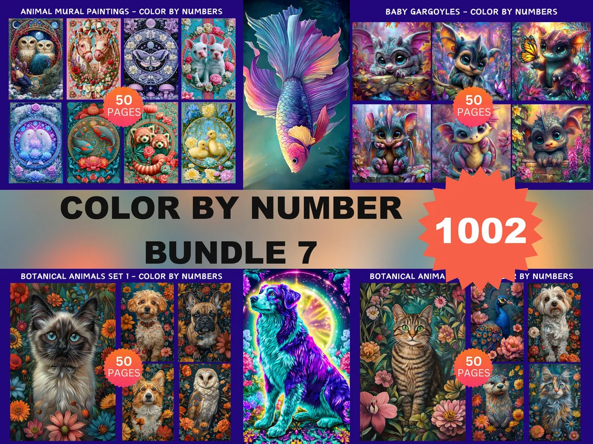 Color by Number Megabundle 7