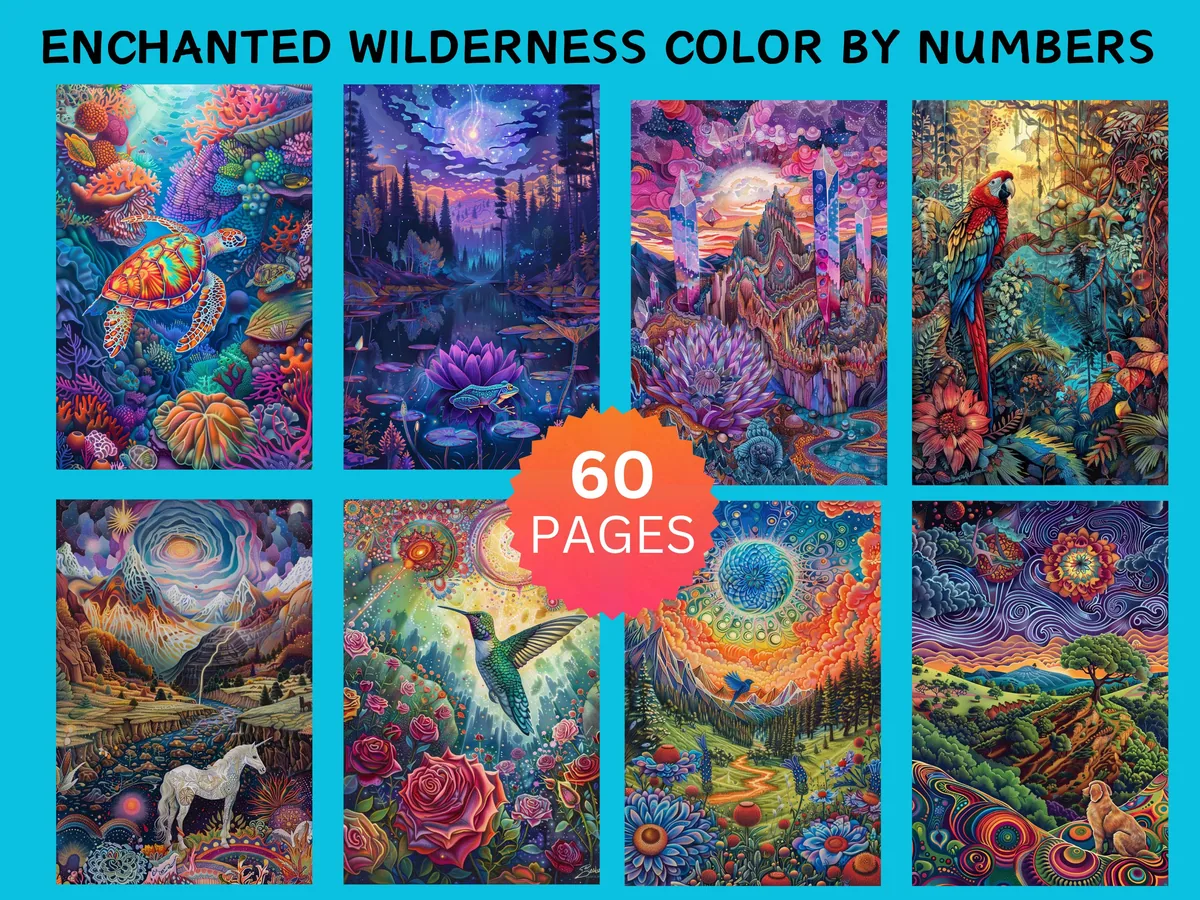 Enchanted Wilderness Color by Number
