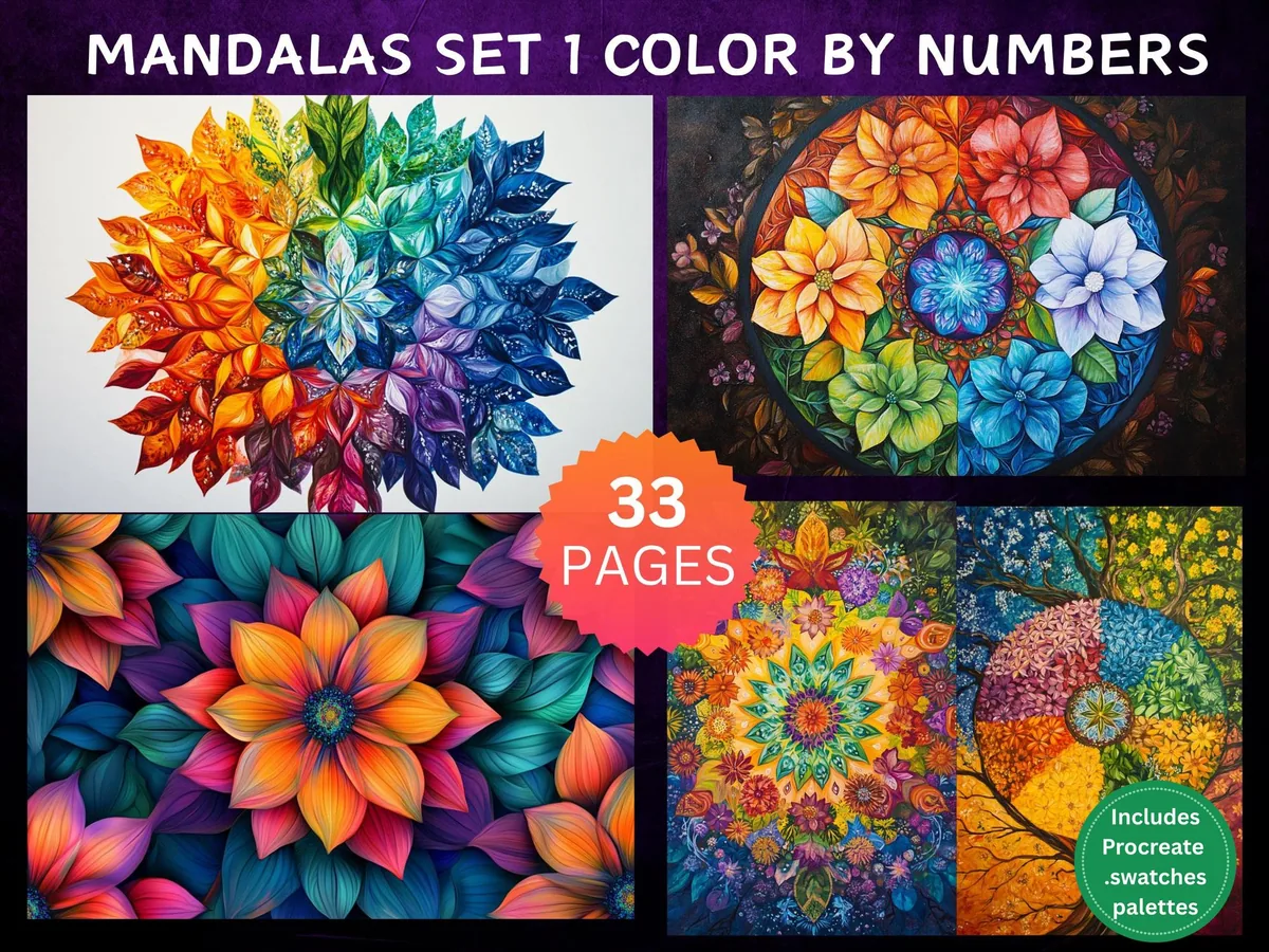Mandalas Color by Number